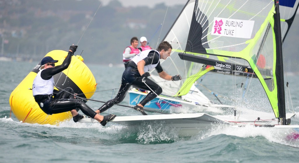 Kiwis Burling and Tuke - 49ers - London 2012 Olympic Games © Sail-World.com http://www.sail-world.com